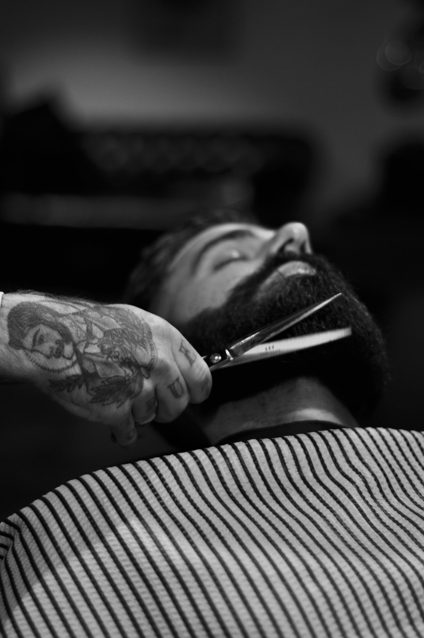 Barba scolpita